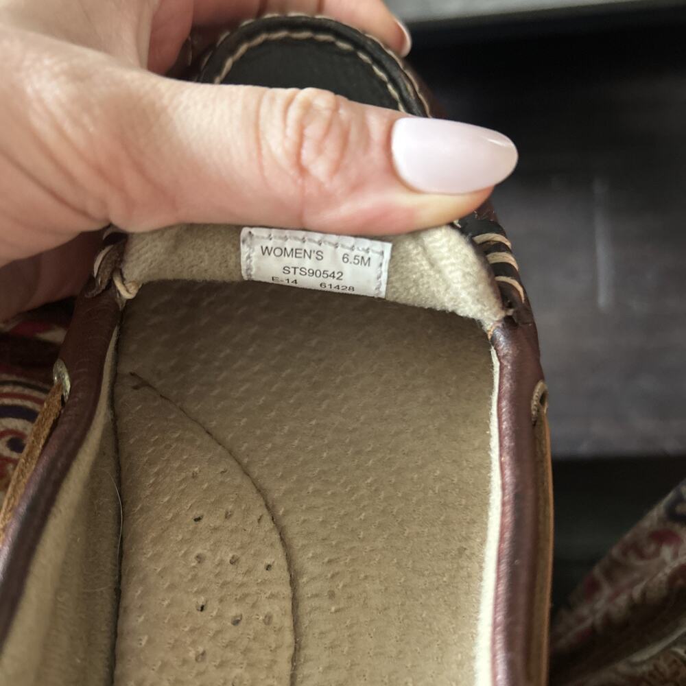 Sperrys Top Siders Women’s Size 6.5, Tan And Brown Boat Shoe - Picture 9 of 9